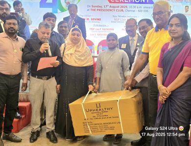Caring Hearts Empowers Mobility at Lions Club Madras Royapuram Event