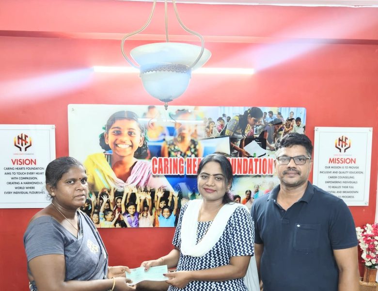 Caring Hearts Foundation Supports Vegetable Vendor’s Son with School Fees